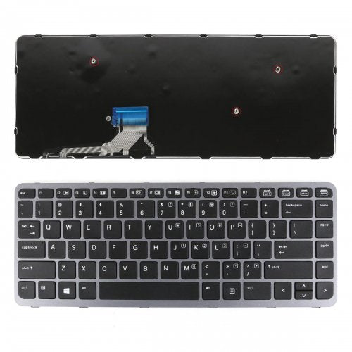 Клавиатура за лаптоп HP EliteBook Folio 1000 G1 1040 G1 Silver Frame Black / Черна със Сива Рамка
