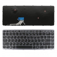 Клавиатура за лаптоп HP EliteBook Folio 1000 G1 1040 G1 Silver Frame Black / Черна със Сива Рамка thumbnail 1