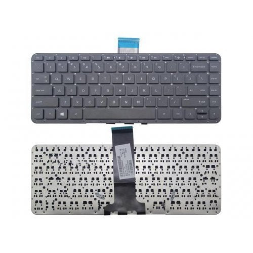 Клавиатура за лаптоп HP Envy 14-U Черна Без Рамка (Малък Ентър) с Кирилица / Black Without Frame US