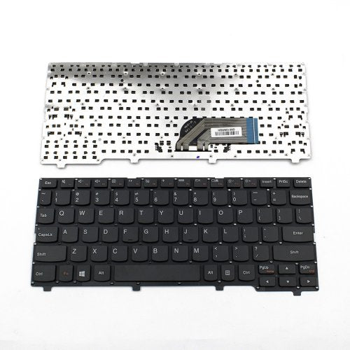 Клавиатура за лаптоп Lenovo IdeaPad 100S-11IBY Black Without Frame US / Черна Без Рамка (Малък Ентър) и Кирилица