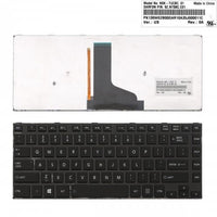 Клавиатура за лаптоп Toshiba L40-A Black Frame Black With Backlit / Черна с Черна Рамка с Подсветка thumbnail 1