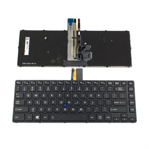 Клавиатура за лаптоп Toshiba Tecra A40-C A40-C1430 A40-C1440 Black Frame Black With Backlit / Черна с Черна Рамка и с Подсветка Оригинална