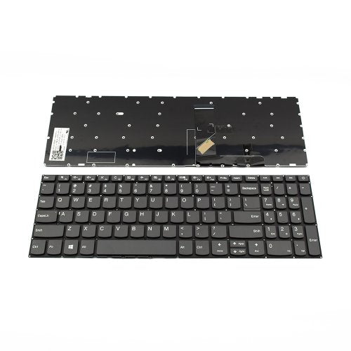 Клавиатура за лаптоп Lenovo IdeaPad 320-15ABR 320-15IAP Сива Без Рамка US/UK