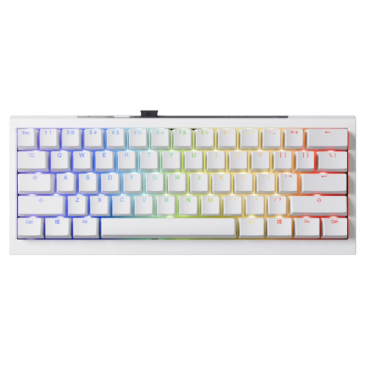 Ducky Професионална геймърска механична клавиатура Professional One X Mini Wireless White Ducky AI Switches [Linear] - DKON2461AST3-DAUSPDOECL2WW1