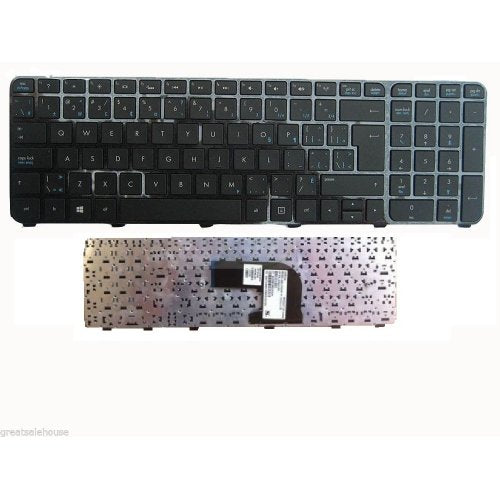Клавиатура за лаптоп HP Pavilion DV6-7000 Черна с Рамка с Кирилица
