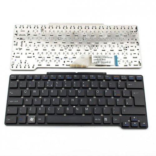 Клавиатура за лаптоп Sony Vaio VGN-SR Черна Без Рамка (Голям Ентър) / Black Without Frame UK
