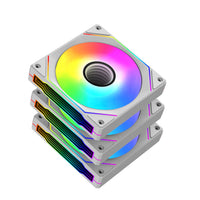 Xigmatek Комплект вентилатори Fan Pack 3-in-1 3x120mm - Infinity G20A Arctic - Infinity Mirror, A-RGB thumbnail 1
