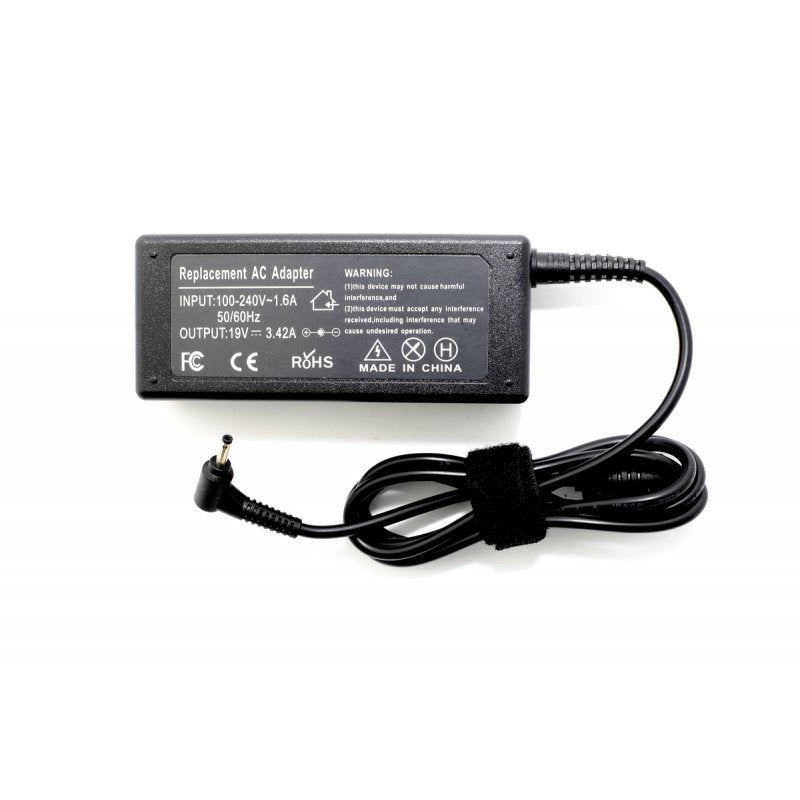 Зарядно за лаптоп (Laptop AC Adapter) Acer - 19V / 3.42A / 65W (3.0x1.0) Black - Заместител / Replacement Високо Качество A+