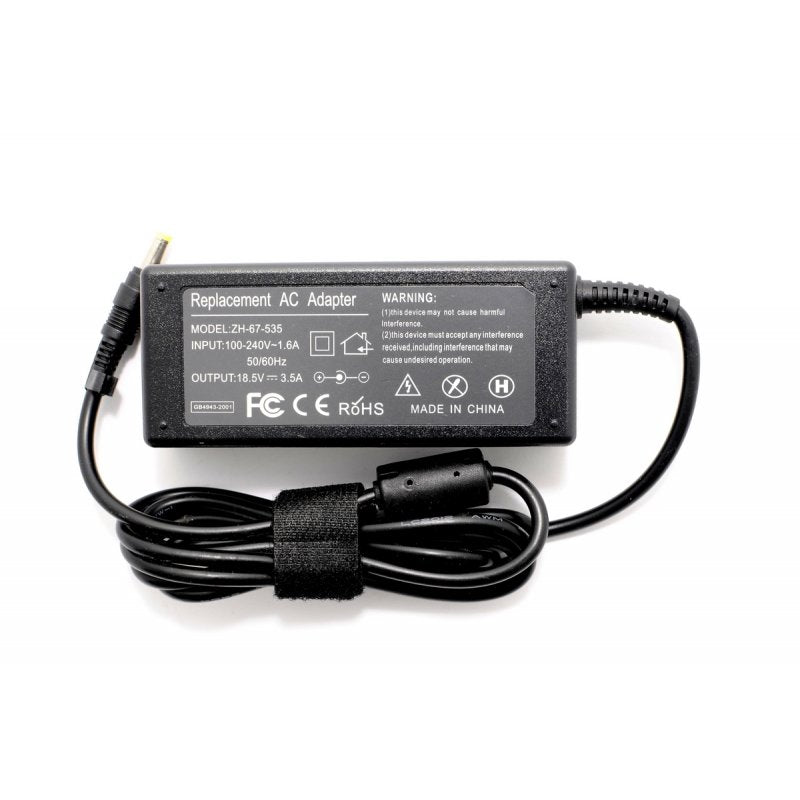Зарядно за лаптоп (Laptop AC Adapter) HP Compaq - 18.5V / 3.5A / 65W - (4.8x1.7) - Заместител / Replacement Високо Качество A+
