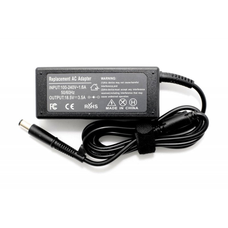 Зарядно за лаптоп (Laptop AC Adapter) HP Compaq - 18.5V / 3.5A / 65W - (7.5x0.7x5.0) - Заместител / Replacement Високо Качество A+