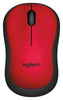 Мишка, Logitech Wireless Mouse M220 Silent, red
