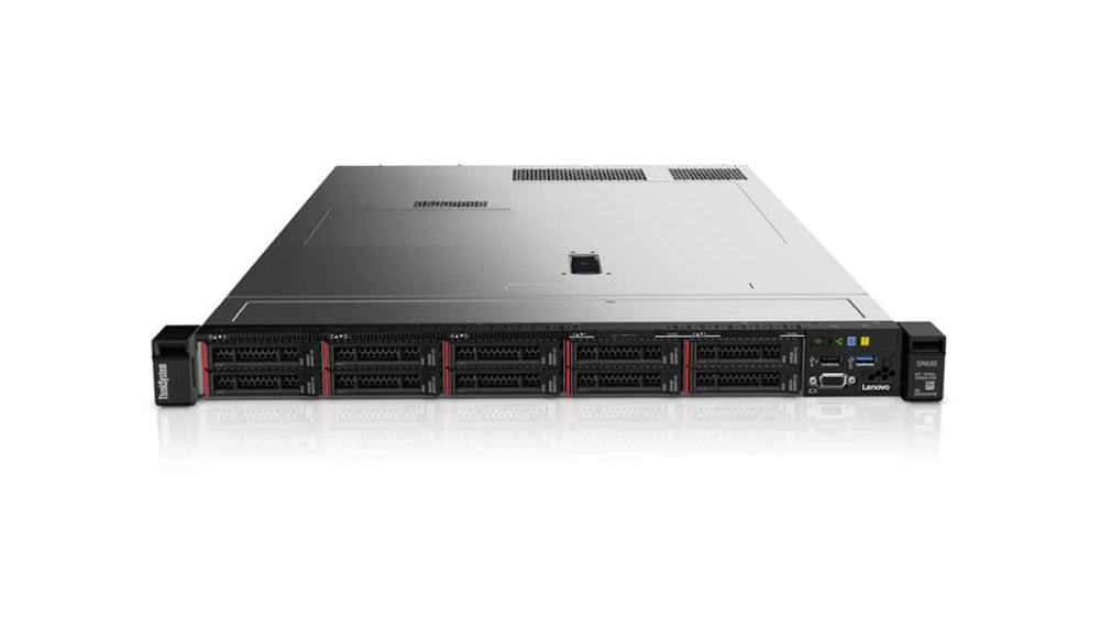 Сървър, Lenovo ThinkSystem SR630, Xeon Silver 4214 (12C, 2.2GHz, 16.5 MB cache, 85W)