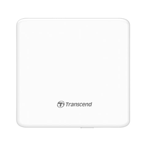 Оптично устройство Transcend 8X DVD, Slim Type, USB (White), 13.9mm Thickness