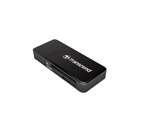 Четец за карти, Transcend SD/microSD Card Reader, USB 3.0/3.1 Gen 1, Black