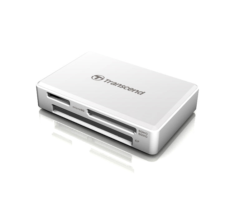 Четец за карти, Transcend USB 3.1 Gen 1 Card Reader (White)
