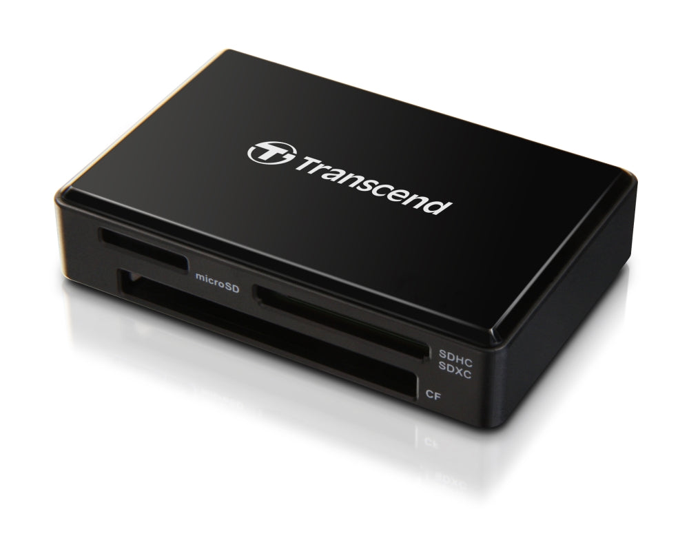 Четец за карти, Transcend All-in-1 Multi Memory Card Reader, USB 3.0/3.1 Gen 1, Black