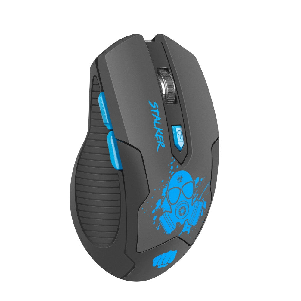 Мишка Fury Wireless gaming mouse, Stalker 2000DPI, Black-Blue