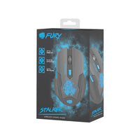 Мишка Fury Wireless gaming mouse, Stalker 2000DPI, Black-Blue thumbnail 1
