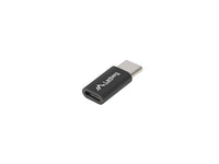 Адаптер, Lanberg adapter USB type-c (m) -> micro-b (f) 2.0, black thumbnail 2