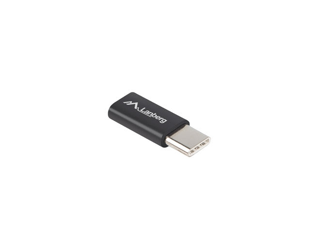 Адаптер, Lanberg adapter USB type-c (m) -> micro-b (f) 2.0, black