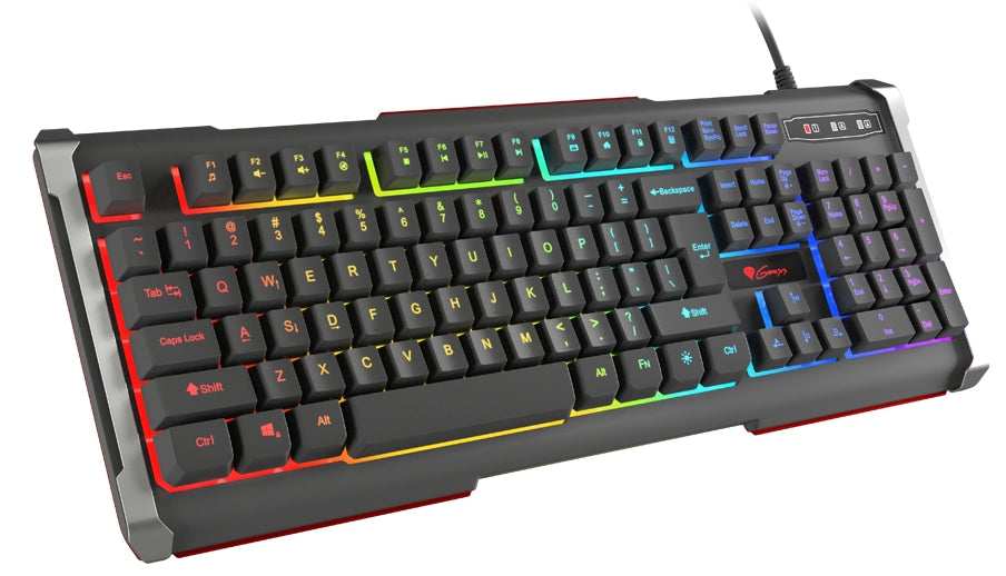 Клавиатура Genesis Gaming Keyboard Rhod 400 Rgb Backlight Us Layout