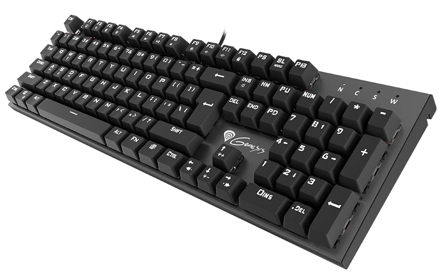 Клавиатура, Genesis Mechanical Gaming Keyboard Thor 300 Green Backlight Outemu Blue Switch Us Layout