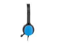 Слушалки uGo Headset USL-1221 + microphone, Blue thumbnail 5