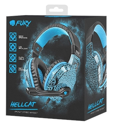 Слушалки, Fury Gaming headset, Hellcat