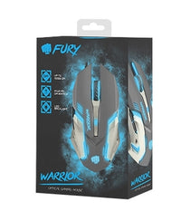 Мишка Fury Gaming mouse, Warrior 3200PDI, optical, Illuminated black thumbnail 1