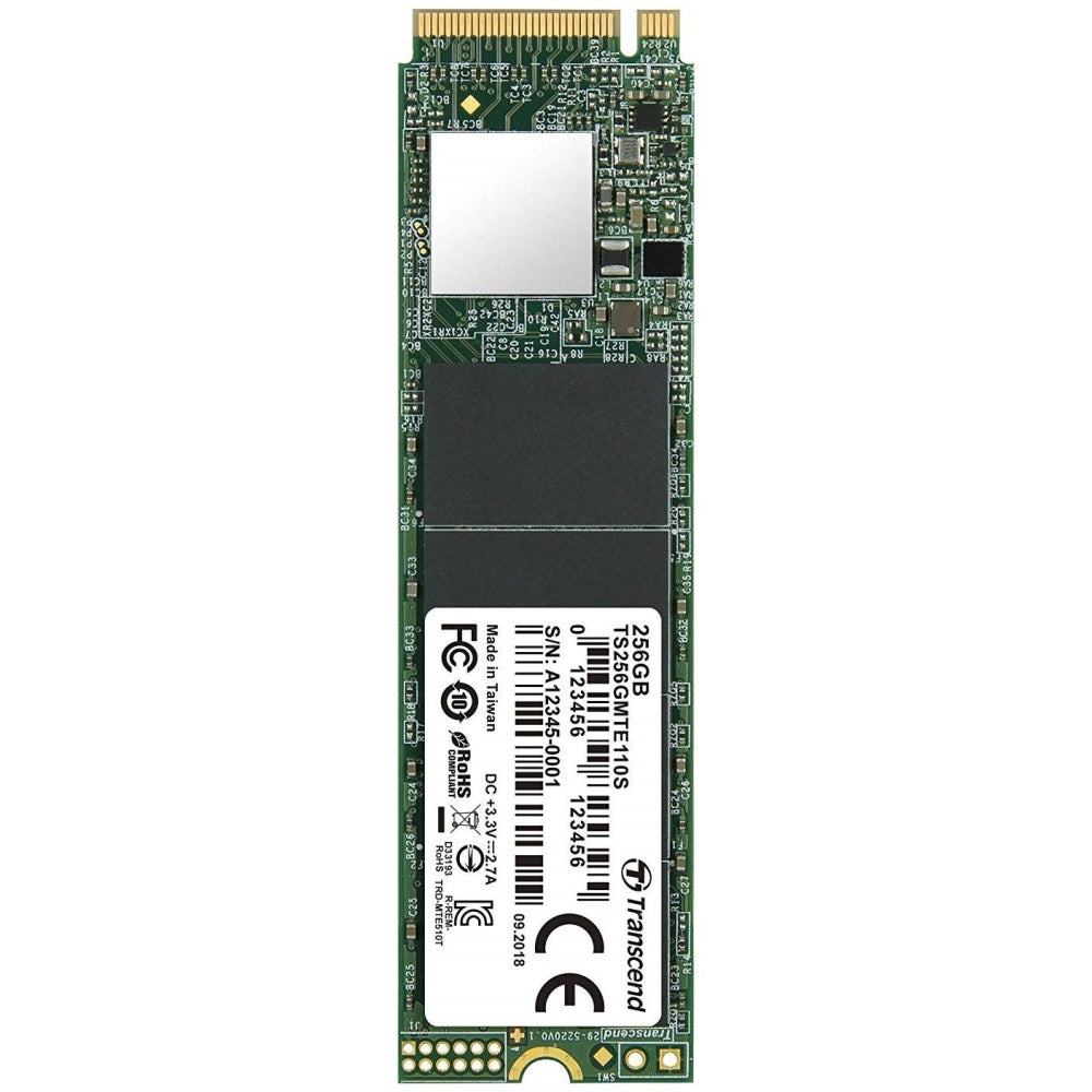 256GB Transcend , M.2 2280,PCIe Gen3x4, 3D TLC, DRAM-less