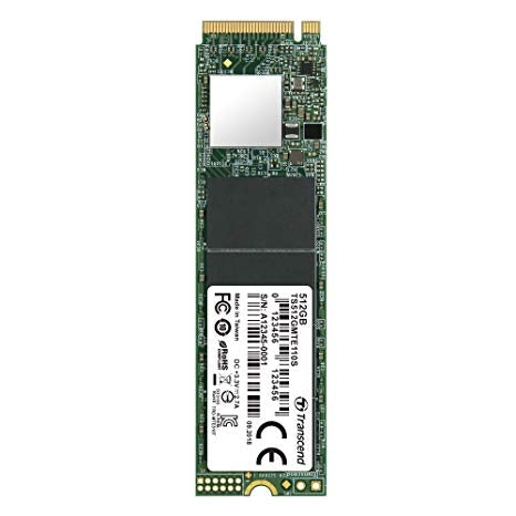 512GB Transcend , M.2 2280,PCIe Gen3x4, 3D TLC, DRAM-less