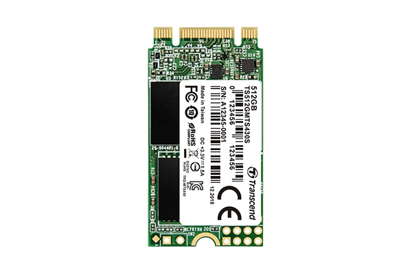 512GB Transcend , M.2 2242 SSD, SATA3 B+M Key, TLC