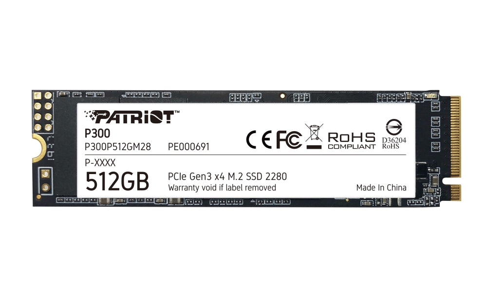Твърд диск Patriot P300 512GB M.2 2280 PCIE