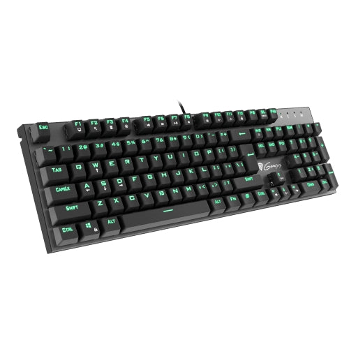 Клавиатура, Genesis Mechanical Gaming Keyboard Thor 300 Green Backlight Outemu Blue Switch Us Layout