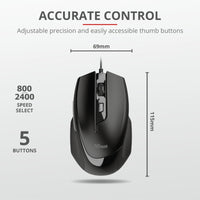 Мишка, TRUST Voca Comfort Mouse thumbnail 3