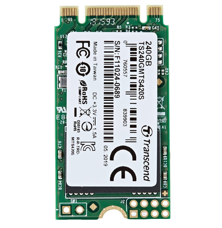 240GB Transcend , M.2 2242 SSD 420S, SATA3, TLC