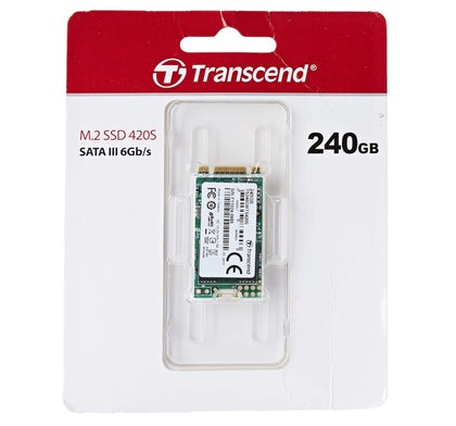 Твърд диск Transcend 240GB, M.2 2242 SSD 420S, SATA3, TLC