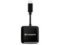 Четец за карти, Transcend SD/microSD Card Reader, USB 3.2 Gen 1, Black, Type C thumbnail 2