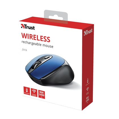 Мишка, TRUST Zaya Wireless Rechargeable Mouse Blue