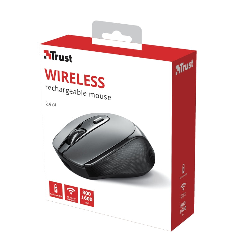 Мишка, TRUST Zaya Wireless Rechargeable Mouse Black