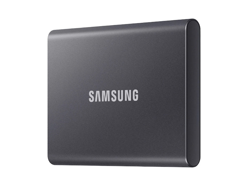 500GB Samsung Portable SSD T7 , USB 3.2, Read 1050 MB/s Write 1000 MB/s, Titan Gray