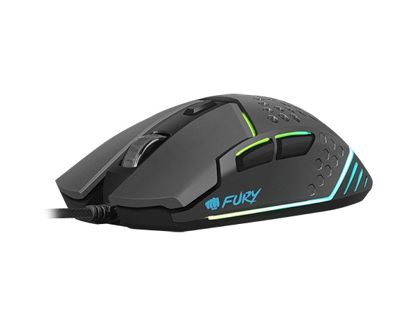 Мишка Fury Gaming Mouse Battler 6400 DPI Optical With Software Black