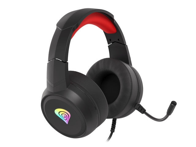 Слушалки, Genesis Gaming Headset Neon 200 RGB Black-Red