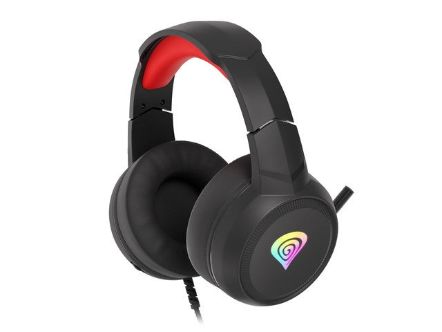 Слушалки, Genesis Gaming Headset Neon 200 RGB Black-Red