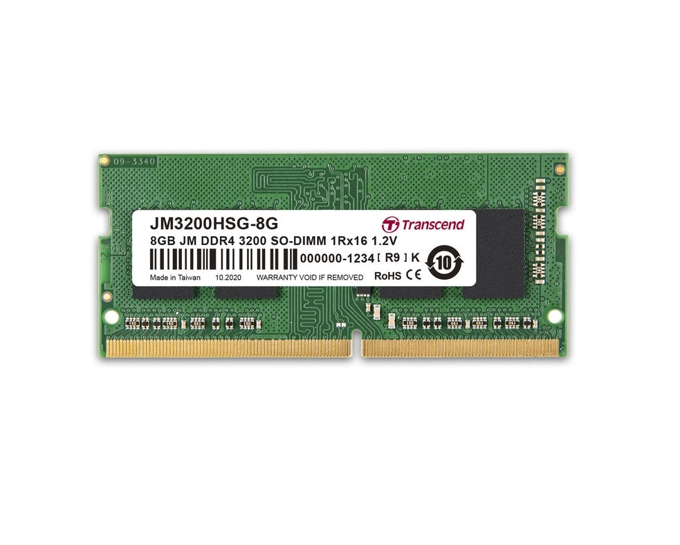 Памет Transcend 8GB JM DDR4 3200 SO-DIMM 1Rx16 1Gx16 CL22 1.2V
