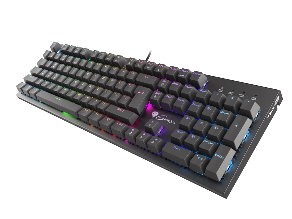 Клавиатура, Genesis Mechanical Gaming Keyboard Thor 300 RGB US Layout RGB Backlight Red Switch Software