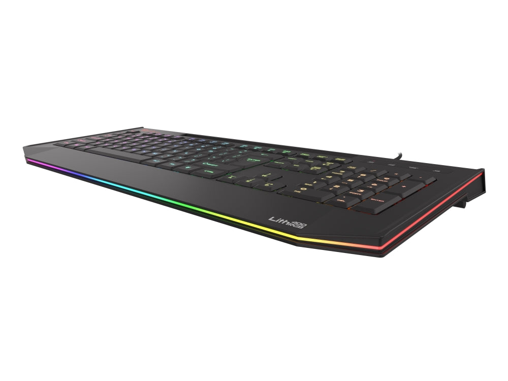 Клавиатура, Genesis Gaming Keyboard Lith 400 RGB US Layout RGB Backlight X-Scissor Slim