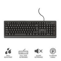 Клавиатура TRUST Primo Keyboard BG layout thumbnail 2