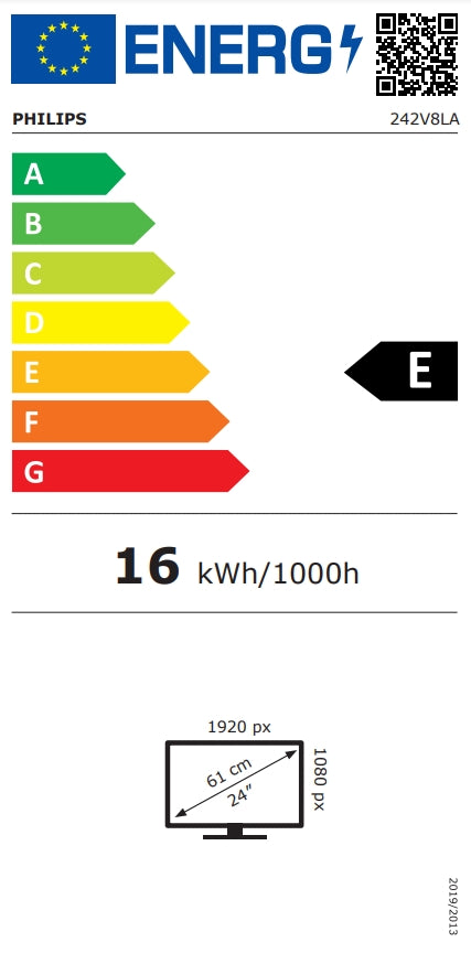 Монитор, Philips 242V8LA, 23.8