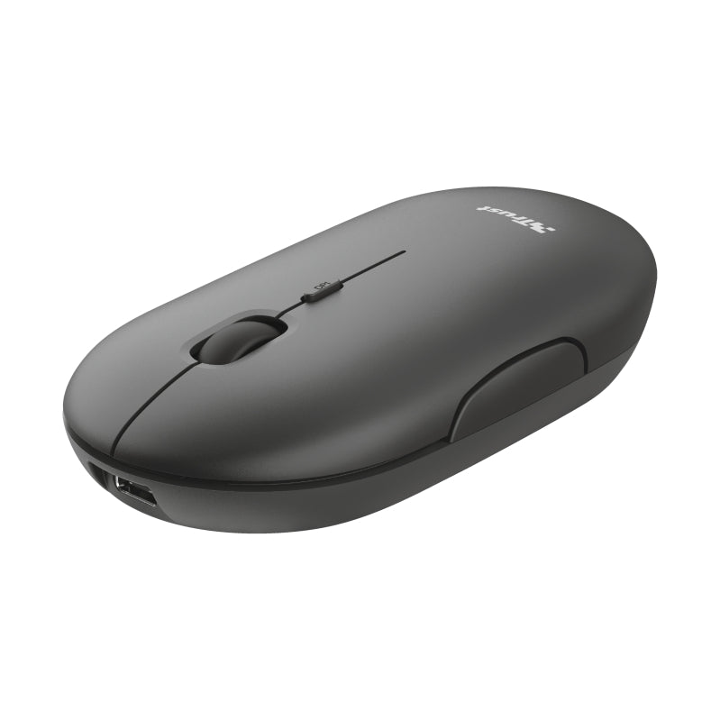 Мишка, TRUST Puck Wireless & BT Rechargeable Mouse Black